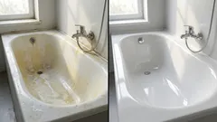 Koupelna je zase bílá: způsob, který zabral tam, kde všechno ostatní selhalo