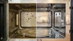 Dala jsem vlhčený ubrousek do mikrovlnky – a špína zmizela sama za 3 minuty